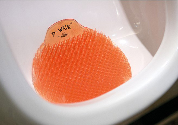 P-Wave Biodegradable 30 Day Urinal Screens - Mango - 10x Per Pack
