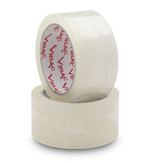 Vibac Grade A Packaging Tape 48mm x 66m Clear - 6x Rolls Per Pack