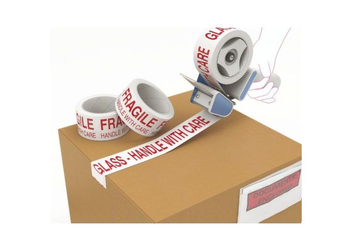 Fragile - Printed Tape 48mm x 66 Metres - 1x Roll Per Pack