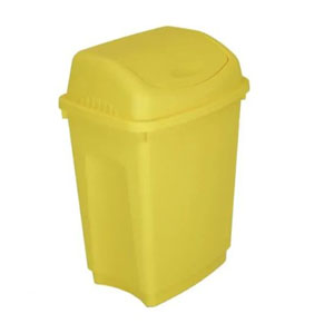 Flip Top Bins - 50 Litre Yellow - 1 Bin