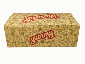 Medium Yummy Kraft Snack Box - 400 Per Pack