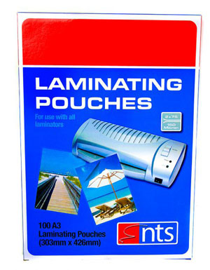 A3 Laminating Pouches  250 Micron 125Mic x 2 - 100x Pouches Per Pack