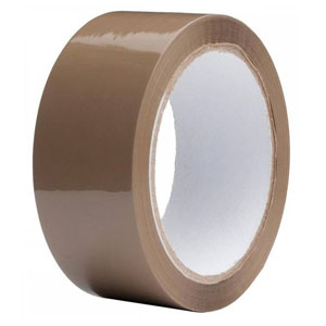 Master Grade C Packaging Tape 48mm x 66m Buff - 6x Rolls Per Pack