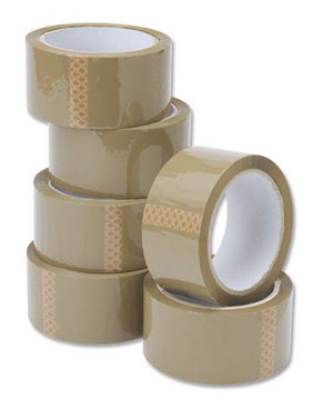 Master Grade C Packaging Tape 48mm x 66m Buff - 6x Rolls Per Pack