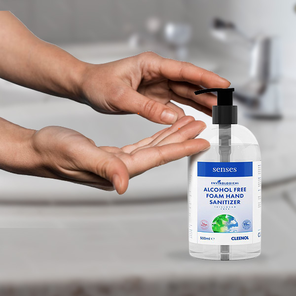 Senses Alcohol-Free Foam Hand Sanitiser - 500ml Bottle