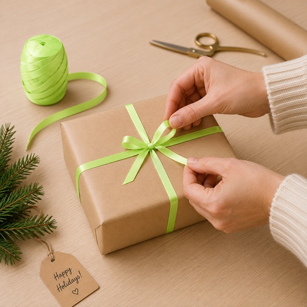 Curling Ribbon Apple Green Glossy - 7mm x 10m  - 1x Roll Per Pack