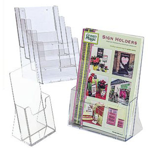 A4 Leaflet Holder Portrait Counterstanding - 1 Per Pack