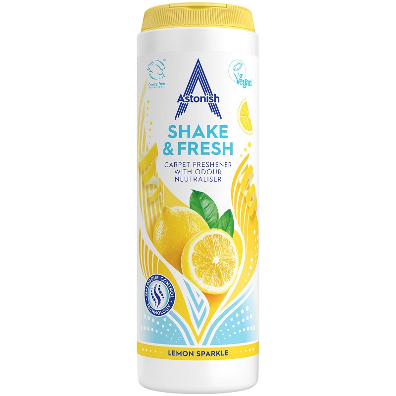 Shake & Fresh Carpet Freshener Lemon Sparkle 400g - 1 Per Pack