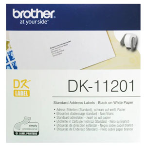 Brother Labels 29mm x 90mm - Standard Address 11201 - 400x Per Pack