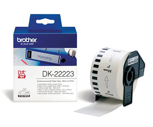 Brother Label  54mm x 30.48 Meters Continuous Paper Roll DK22223