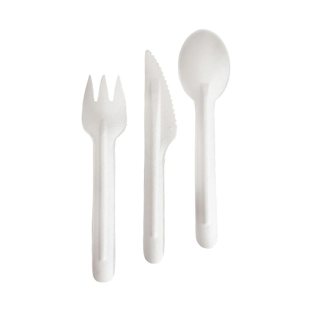 Eco Compostable Bagasse Spoons - 100x Per Pack
