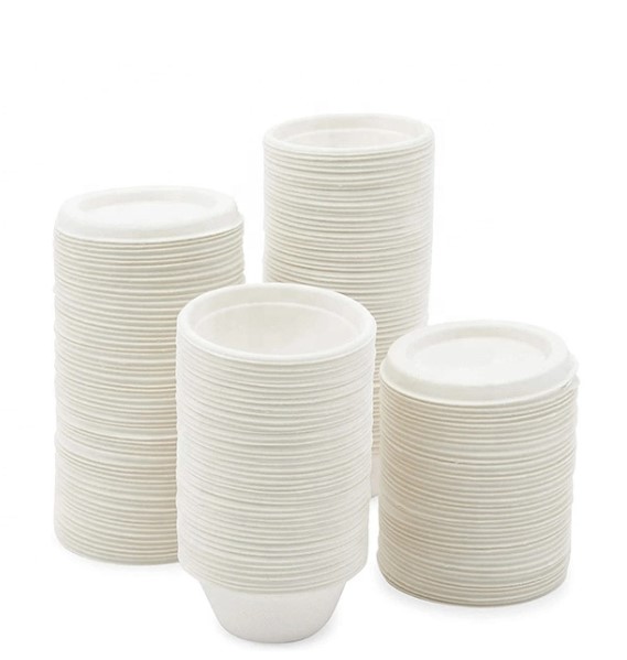 Bagasse 4oz Portion Pot Lids - 50x Per Pack