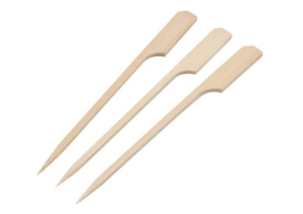 Bamboo Gunshaped Skewers 180mm - 100x Per Pack