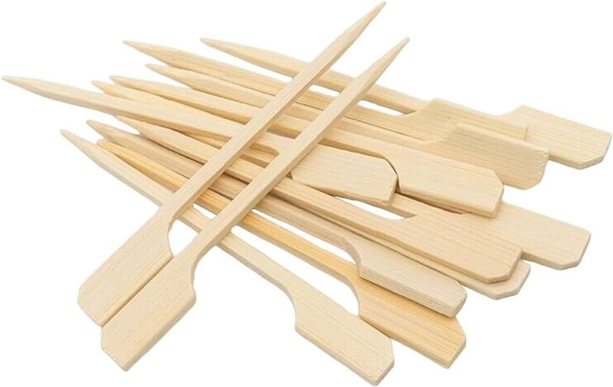 Bamboo Gunshaped Skewers 150mm - 100x Per Pack