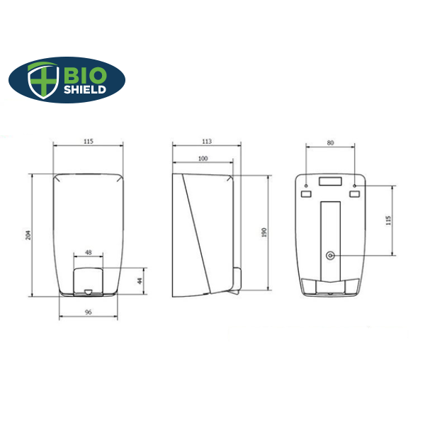 Bio Shield Soap Dispenser White - 1x Per Pack