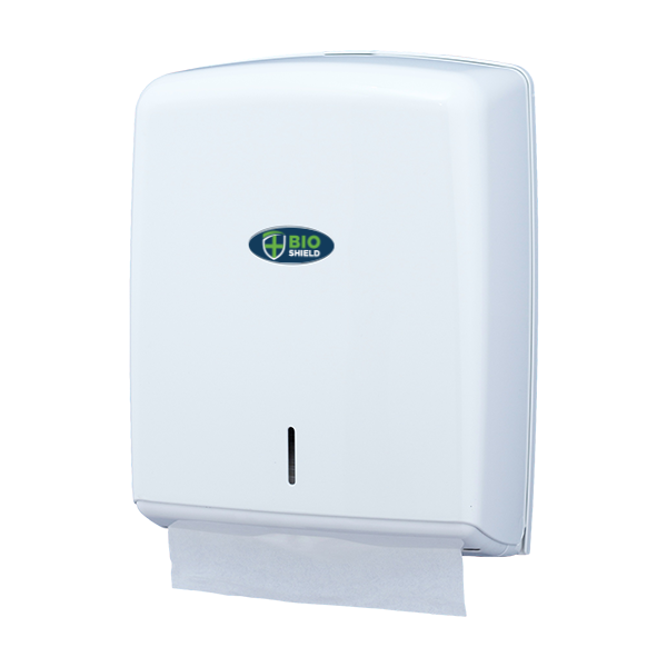 Bio Shield C/Z Fold Hand Towel Dispenser White - 1x Per Pack