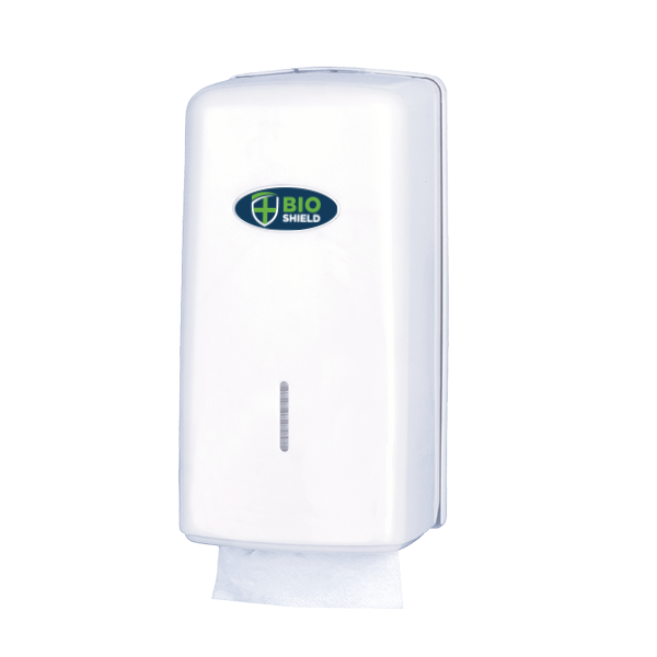 Bio-Shield - Interfold Toilet Tissue Dispenser White - 1x Per Pack