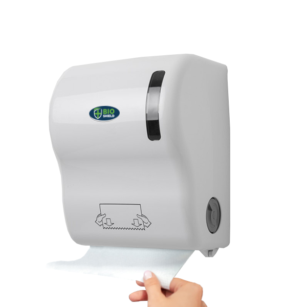 Bio Shield Autocut Paper Towel Dispenser White - 1x Per Pack