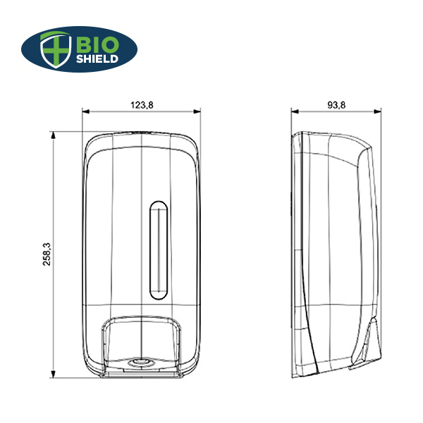 Bio-Shield - Cartridge Soap / Foam  Dispenser - 1x Per Pack