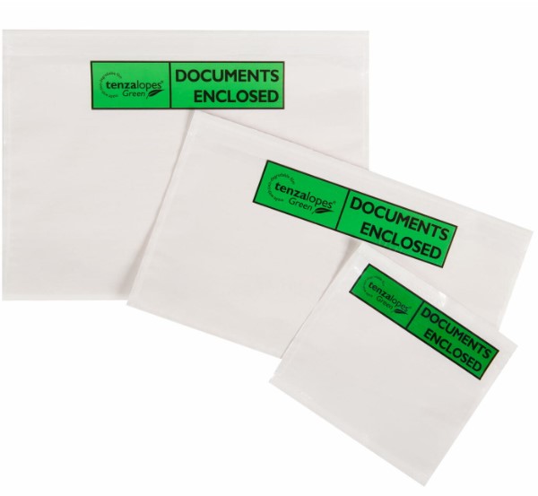 Biodegradable Green Document Enclosed A4 - 320mm x 250mm - 500x Per Pack