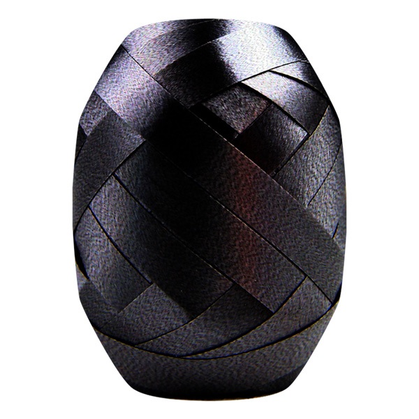 Curling Ribbon Black Glossy - 7mm x 10m  - 1x Roll Per Pack
