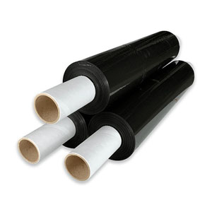 Pallet Wrap Black 400mm x 200m 17 Micron - Extended Core - 1x Roll Per Pack