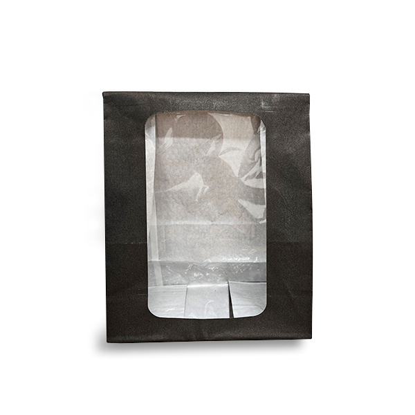 Black Deli / Bakery Window Bags - 250x Per Case