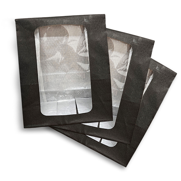 Black Deli / Bakery Window Bags - 250x Per Case