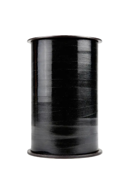 Curling Ribbon Black Metallic Glossy - 10mm x 250m  - 1x Roll Per Pack