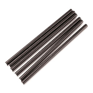 Paper Straws Black - 6mm x 200mm - 250x Per Pack