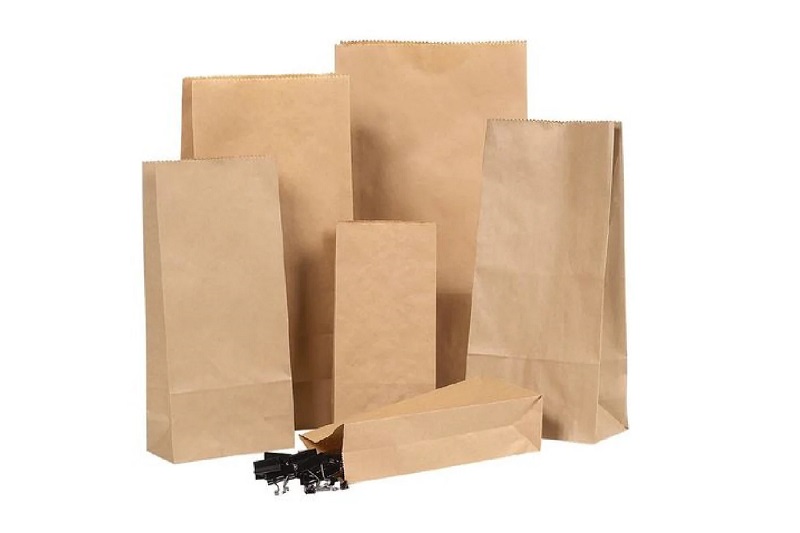 Medium Block Bottom Kraft Bag - 250x Per Case