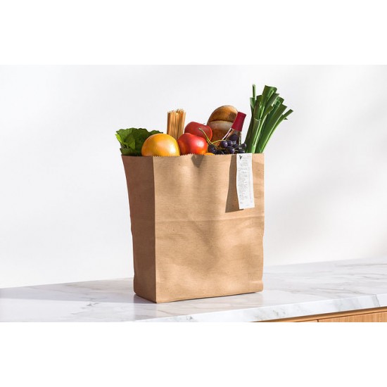 Small Block Bottom Kraft Bag - 250x Per Case