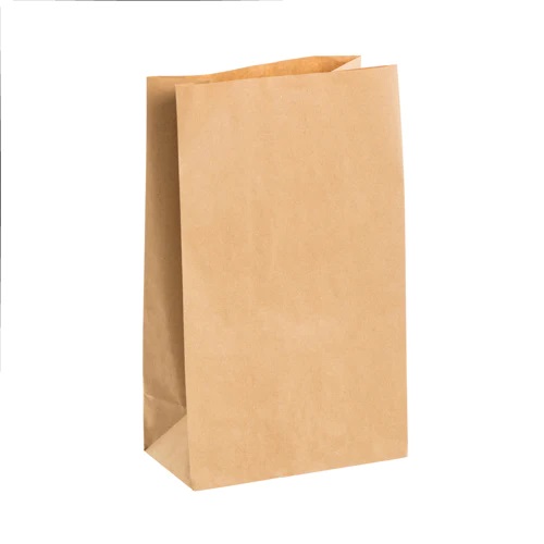 Small Block Bottom Kraft Bag - 250x Per Case