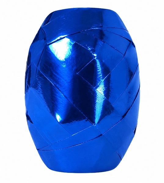 Curling Ribbon Dark Blue Metallic Glossy - 10mm x 10m  - 1x Roll Per Pack