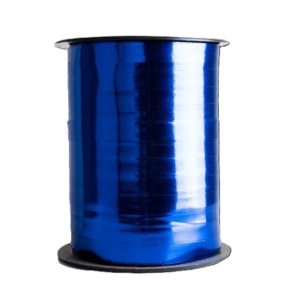 Curling Ribbon Dark Blue Metallic Glossy - 10mm x 250m  - 1x Roll Per Pack