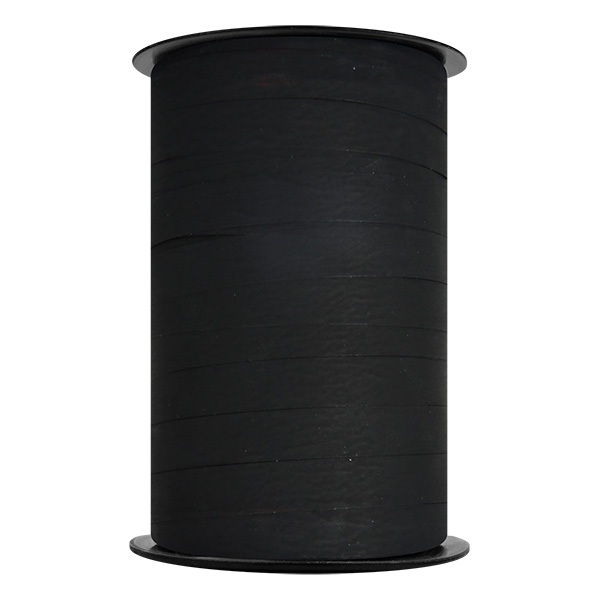 Curling Ribbon Black Matt - 10mm x 200m  - 1x Roll Per Pack