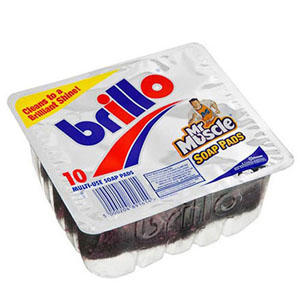 Like Brillo Pads, Pre Soaped Pads - 10x Per Pack