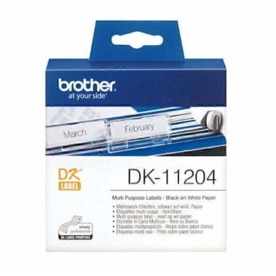 Brother Labels 17mm x 54mm - Multi Purpose Labels DK11204 - 400 Labels Per Pack