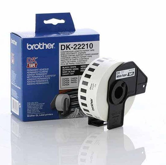 Brother Label  29mm x 30metres - Continuous Length Paper Tape DK22210