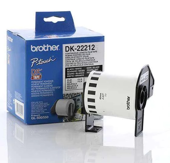 Brother Label  62mm x 15.24metres Continuous Length Film Tape DK22212