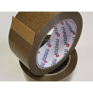 Masterline Grade B Packaging Tape 48mm x 66m Buff - 6x Rolls Per Pack