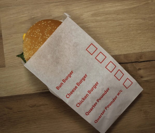 Burger Bag With TickBox - Pack of 1,000 