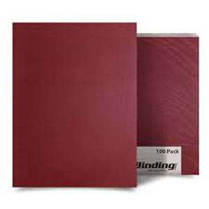 A4 Leathergrain Binding Covers 250gsm Burgundy - 100 Per Pack