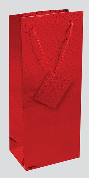 Holographic Bottle Gift Bag - 12 x Assorted Pack