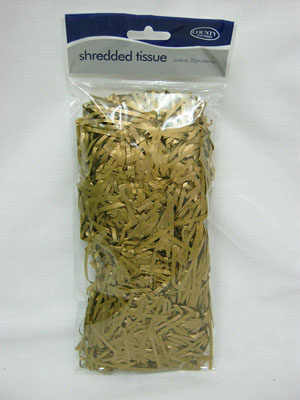 Gold Shredded Tissue Paper 20g - 1 Per Pack