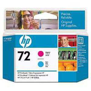 HP 72 Magenta & Cyan Printhead