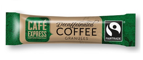 Cafe Express Fairtrade Decaffeinated Coffee Sticks 1.5 Grams - 500x Per Pack