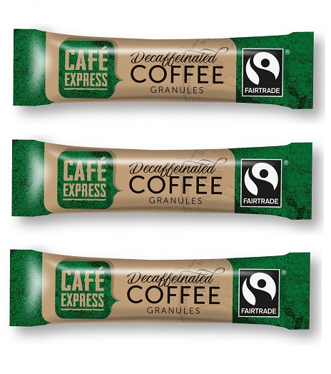 Cafe Express Fairtrade Decaffeniated Coffee Sticks 1.5 Grams - 500x Per Pack