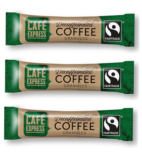 Cafe Express Fairtrade Decaffeinated Coffee Sticks 1.5 Grams - 500x Per Pack