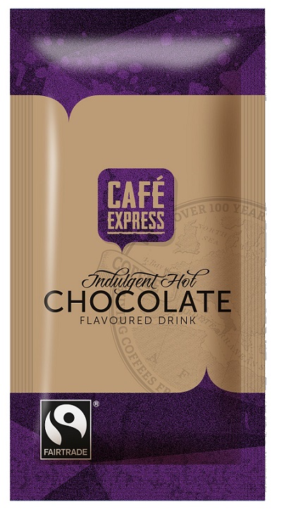 Cafe Express Fairtrade Hot Chocolate Sachets 28 Grams - 100x Per Pack